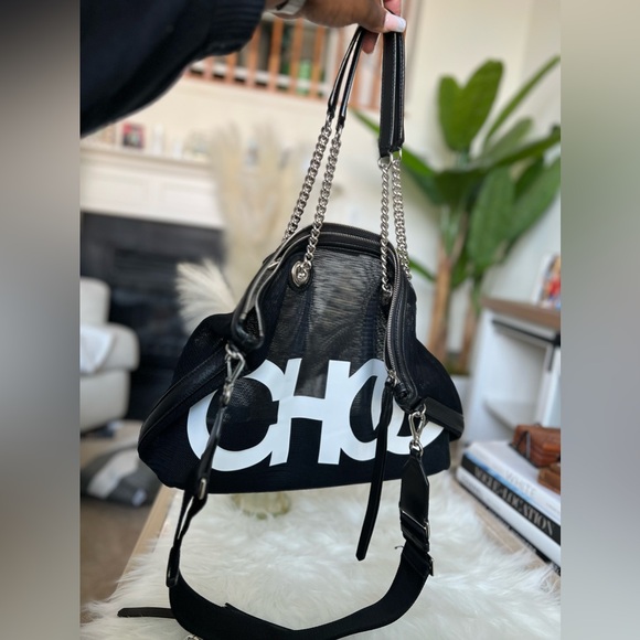 JIMMY CHOO Mesh Tote Bag w/ COA~NWOT🔥😍 - Picture 9 of 17